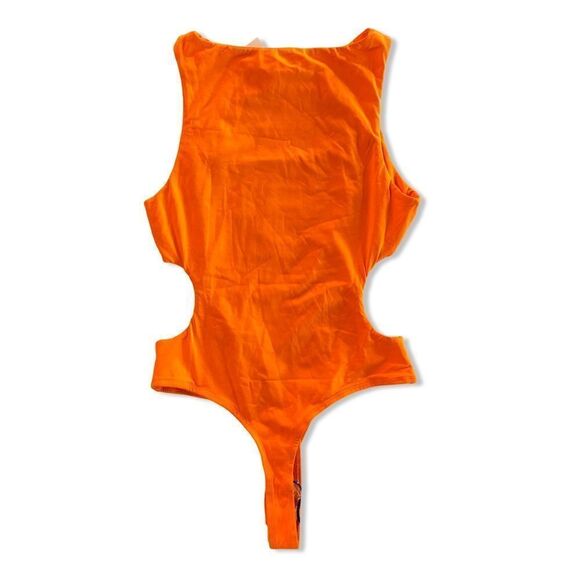 NWT superdown mabelle cut out top orange knit bodysuit Revolve S - Picture 7 of 9